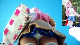 コスプレ逆さ撮り4