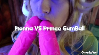 Adventure Time Fionna prend des bites gommées