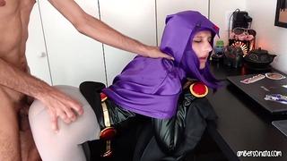 Teen Titans Raven feito em casa Cosplay Sexo