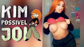 Szexi gyömbér Kim Possible Nagy mellekkel JOI Pornó