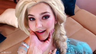 Elsa foi fodida como uma prostituta - Frozen 2 Costume de Eva Elfie