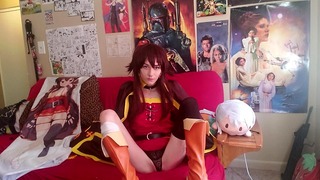 Megumin Cosplay Stripping