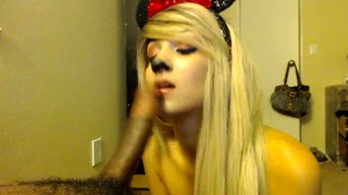 Chrissy Mouse Sucking Yummy Dick！ ハッピー Halloween :d