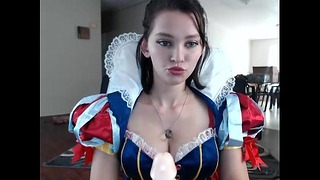 Snow White Cosplay Jeu de rôle Cartoon Cartoon à la webcam - Girlteencams.com