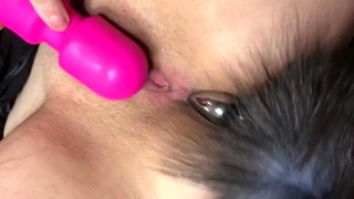 Μικροσκοπική βόμβα Whitney Leigh με νέο Dildo και Butt Plug Tail