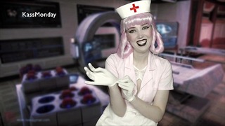 Enfermeira desequilibrada, a felicidade estica sua bunda (com Lampwick do Sr. Hankey)