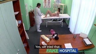 Fakehospital Medic Works His Skills to Remove Sex Toy from a Tight Pussy