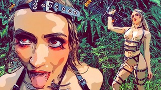 Secretcrush – A péniszre vágyó lány uralja a lekötött vadászt az apokalipszis alatt