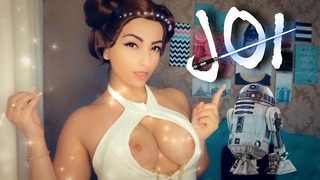 Fappening Wars, Princess Leia Joi – Jerk off instruction Bbc – Cosplay Girl