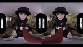 Vr Cosplay X Superhero Zatanna принимает большой хуй в свою пизду