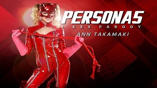 Blonde tienerdief Ann Takamaki uit Persona 5 Gaat helemaal over haar plezier Virtual Reality-porno