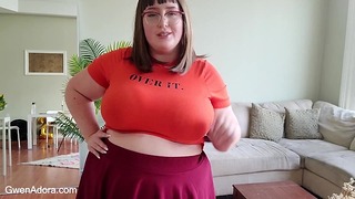 Nagymellű Bbw Velma Megaláz engem Femdom Sph & Tit Adore