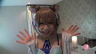 Hentai Cosplay Costume de chevalier sacré à oreilles de chat, plein de luxure, mendiant pour le sexe Nakadashi, deux consécutifs