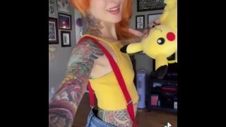 emo Misty Pokémon Cosplay! Cosplay Selbstmordmädchen Tiktok Tik Tok Tattoo Babe