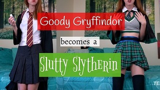 Goody Gryffindor wird zur versauten Slytherin Ginny Weasley Potion Joi