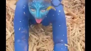 Utroligt Horn Avatar Big Ass Avatar Cosplay parodi Cosplay Kæmpe bryster