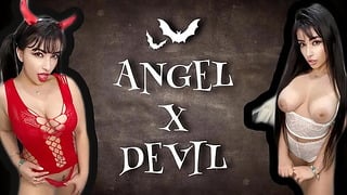 Jerk Off Conquest Joi Charming Angel And Lovely Devil Cosplay Teasing To Receive Your Cum Which One