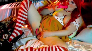 Момичето-клоун на Макдоналдс има множество оргазми Rule 34