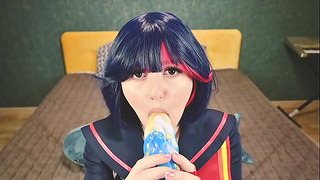 Ryuko Matoi a été baisée par un professeur nu dans tous les trous jusqu'à ce que le creampie anal - Pov Cosplay Anime Spooky