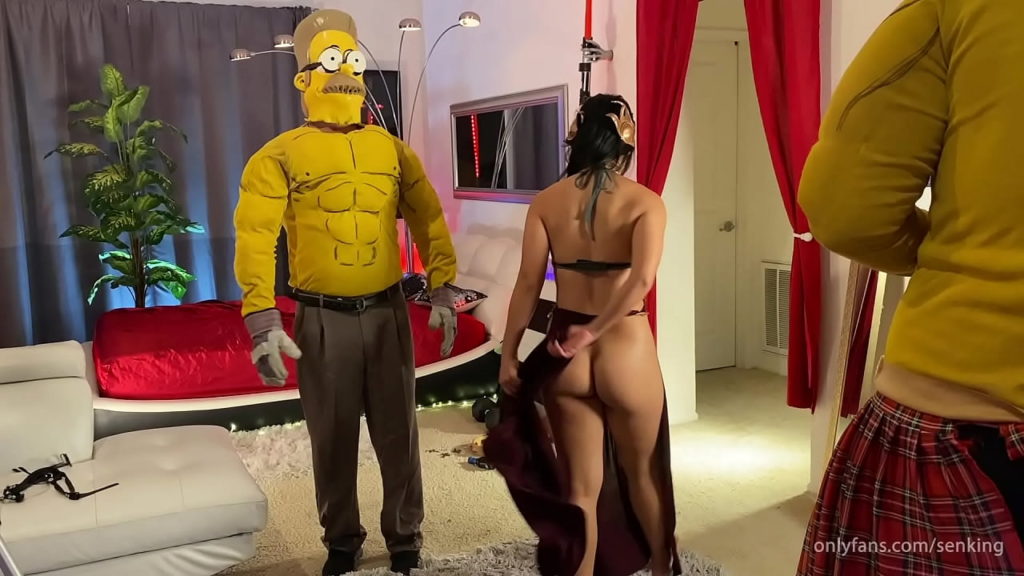 Gwiazdy porno Simpsonowie Cosplay Parodia Cindy Starfall Bts
