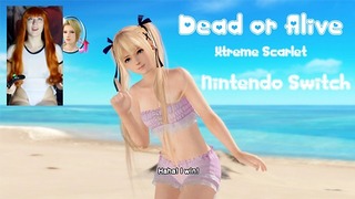 Da Beach Doa Xtreme Scarlet의 수영복 Kasumi Omankovivi 게임 플레이 스위치