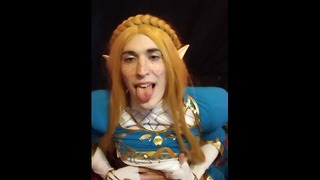 Transvestite Babe Princess Zelda Fucks Sama