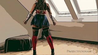 Wonder Woman Cosplay – Digunakan Seperti Slut, Projectfundiary