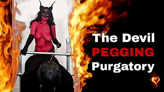 Devil Pegging Purgatory Satan Cosplay Naked Rough Wild Pegging BDSM BDSM Miss Raven Training Zero Halloween Flr