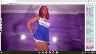 Cosplay Cheerleader Gets Horny For You