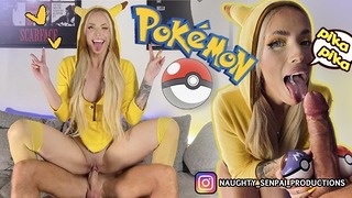 Pikachu Cosplay Chica PMV – Pokémon Ahegao Hentai Joder Mamada Pies Paja con los pies Corrida facial Uwu Chica