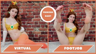 Virtuální Footjob princezny Daisy