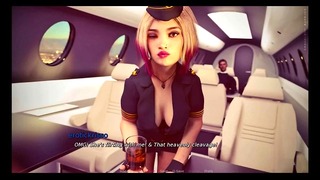 Stewardess Mimi Blonde Slutt Gets Fucked Hard In Her Pink Pussy