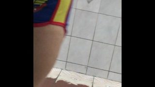 Wife In Wonder Women Booty Short In The Chinesse Restaurant