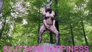 Cosplay Hot Milf V Body A Masku Zajíčka masturbuje, dokud Cums