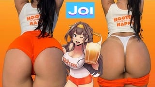 Tieten Meisje Cosplay Het geven van de heetste JOI-aftrekinstructies terwijl je strakke yogashorts draagt