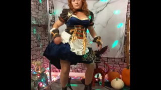 Hotwife Steffi Halloween Pumpkin Pussy Dance