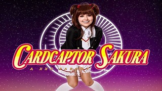 Leana Lovings como Cardcaptor Sakura Probando el poder de tu disco duro
