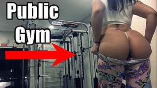 Morena Safada Se Exibindo Na Academia, Mostrando Os Peitos E Masturbando Gostoso – Hot Gym Girl Emanuelly Raquel