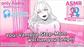 Asmr – Je vampier-stiefmoeder zal je vanavond een pijpbeurt geven tijdens een audiorollenspel