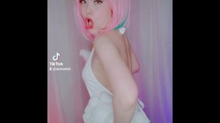 Cat Girl Pink Hair MMD Dance Cosplay Tokyo Arigatou