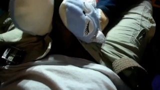 Cat Slippers Fuzzy Footjob