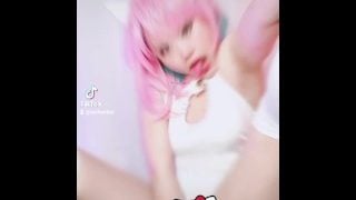 Catgirl Cosplay Cat Lick Pinkhair