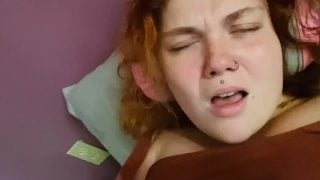 Chubby Ginger Gamer Girl Masturbates