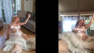 Cosplay Kitty Dances On Her Cat Post Stripper Pole