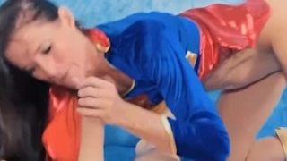 Cosplay Milf Sofie Marie Shows Her Cock Riding Super Power