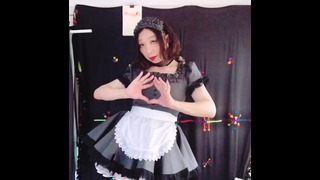 Cute Japanese Maid Crossdresser Sissy Training