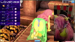 Cute MLP Fluttershy Cosplayer Gets Vibrated While Making Koikatsu Animations Stream 2023-07-16