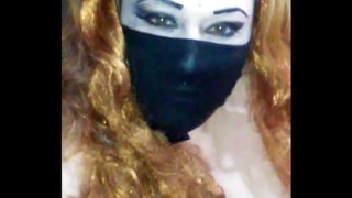 Face Mask Covered Mouth Black Dildoo