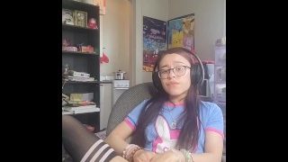 Gamer Girl Between Games