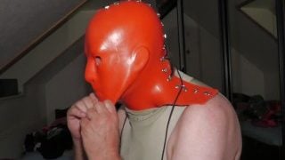 Heavy Bondage Face Mask Made Of Heavy Rubber